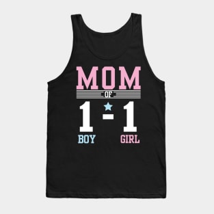 Mom Of The 1 Boy 1 Girl Son Daughter Happy Mother Day Mommy Tank Top